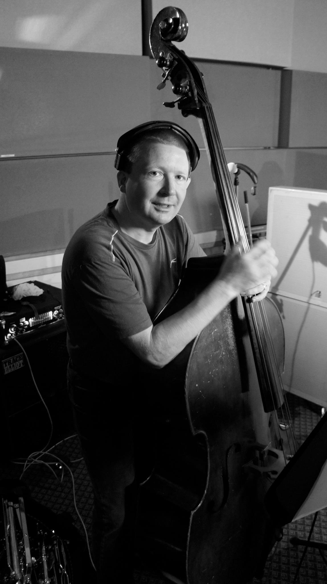 Joe with a double bass